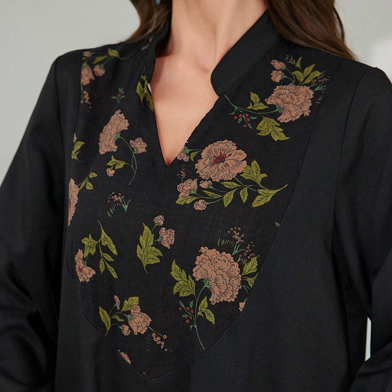 The Sultana Embroidered Abaya Maxi