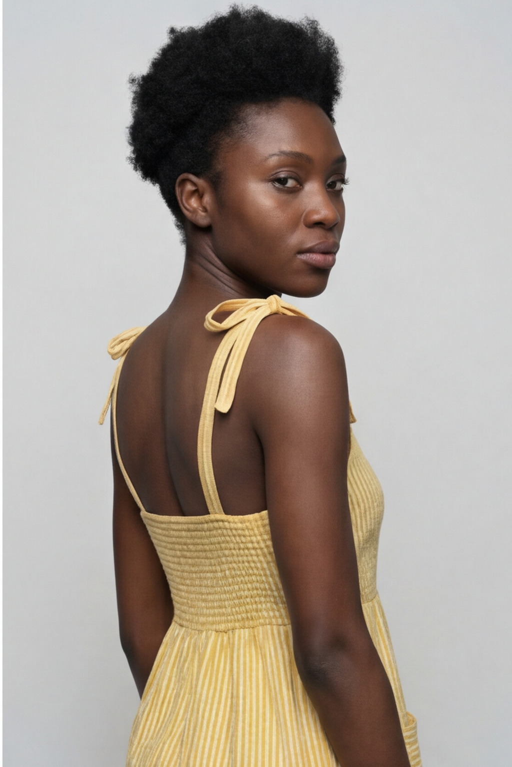 Sunbeam Stripes Bow-Tie Romper