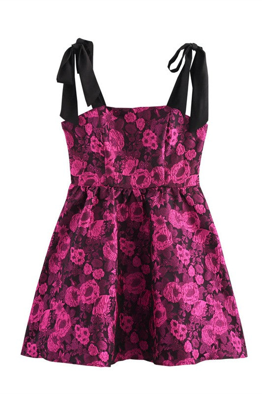 The Midnight Peony Jacquard Mini