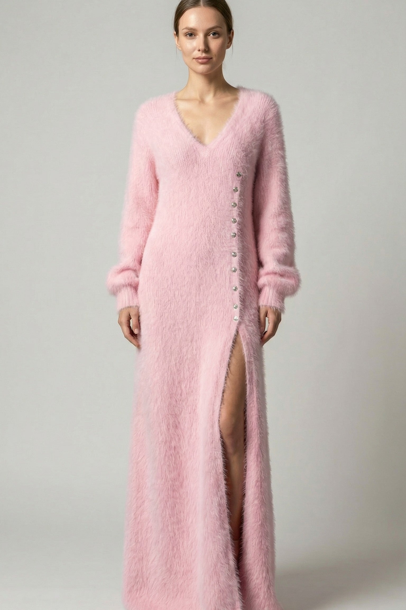 The Alpine Hearth Cloud-Knit Maxi