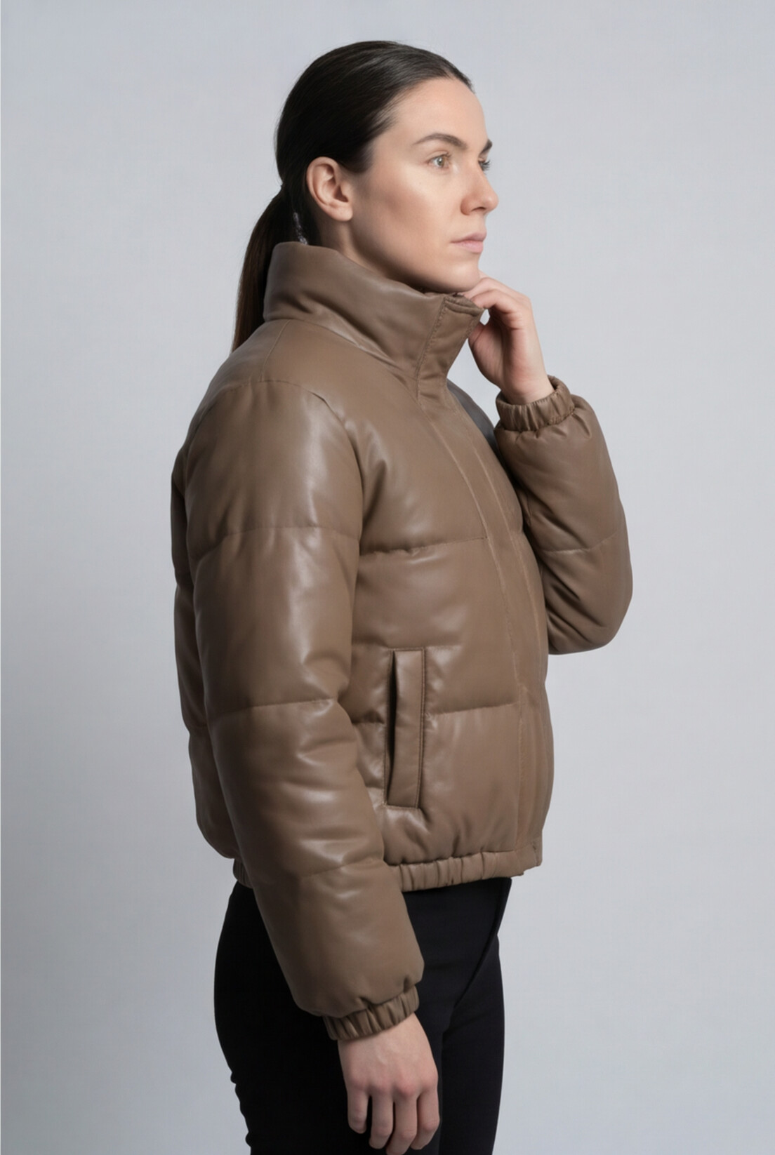 The Y2K Stand‑Collar Bread Jacket