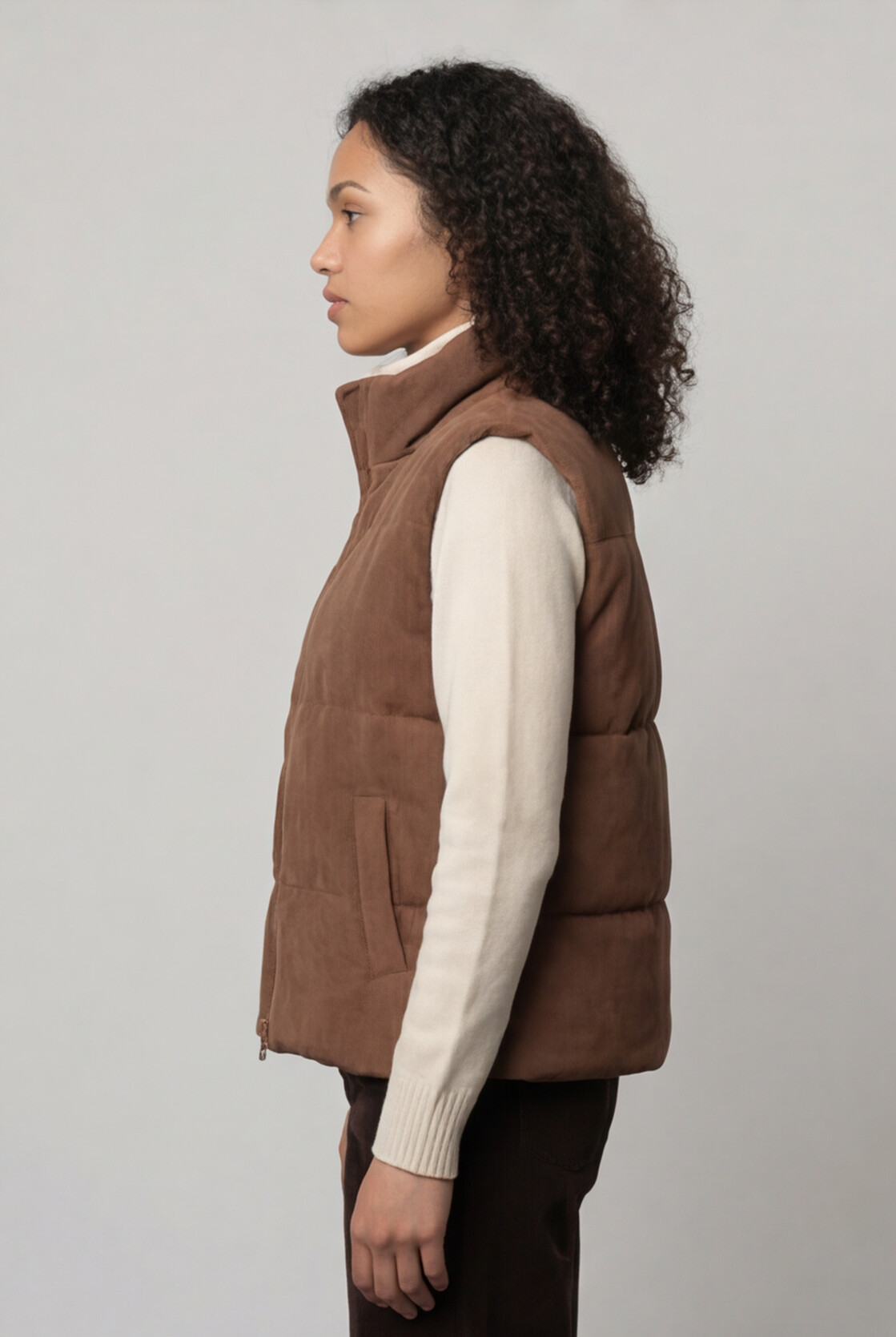 The Aspen Corduroy Puffer Vest
