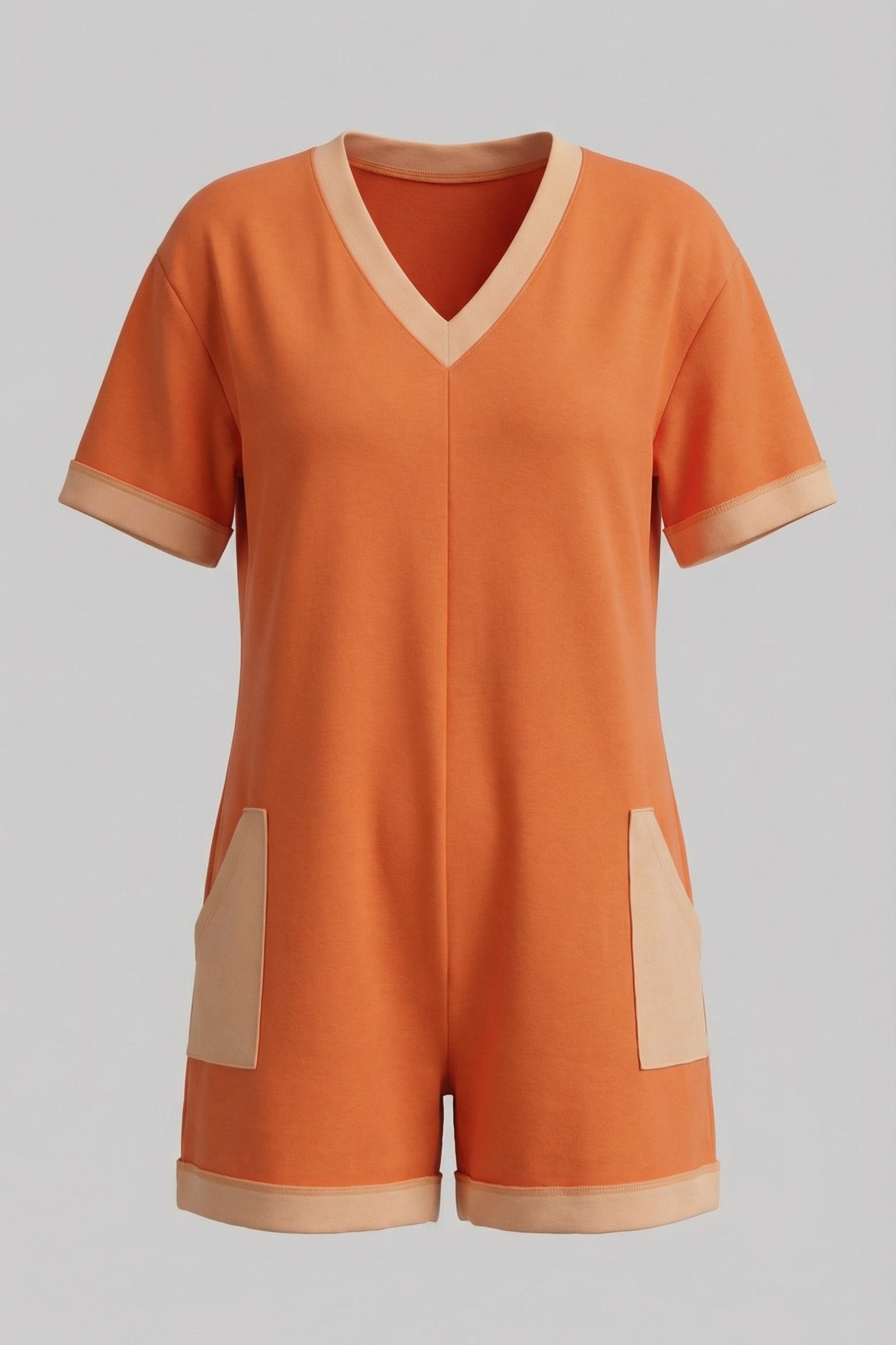 The Okanagan Two-Tone Utility Romper