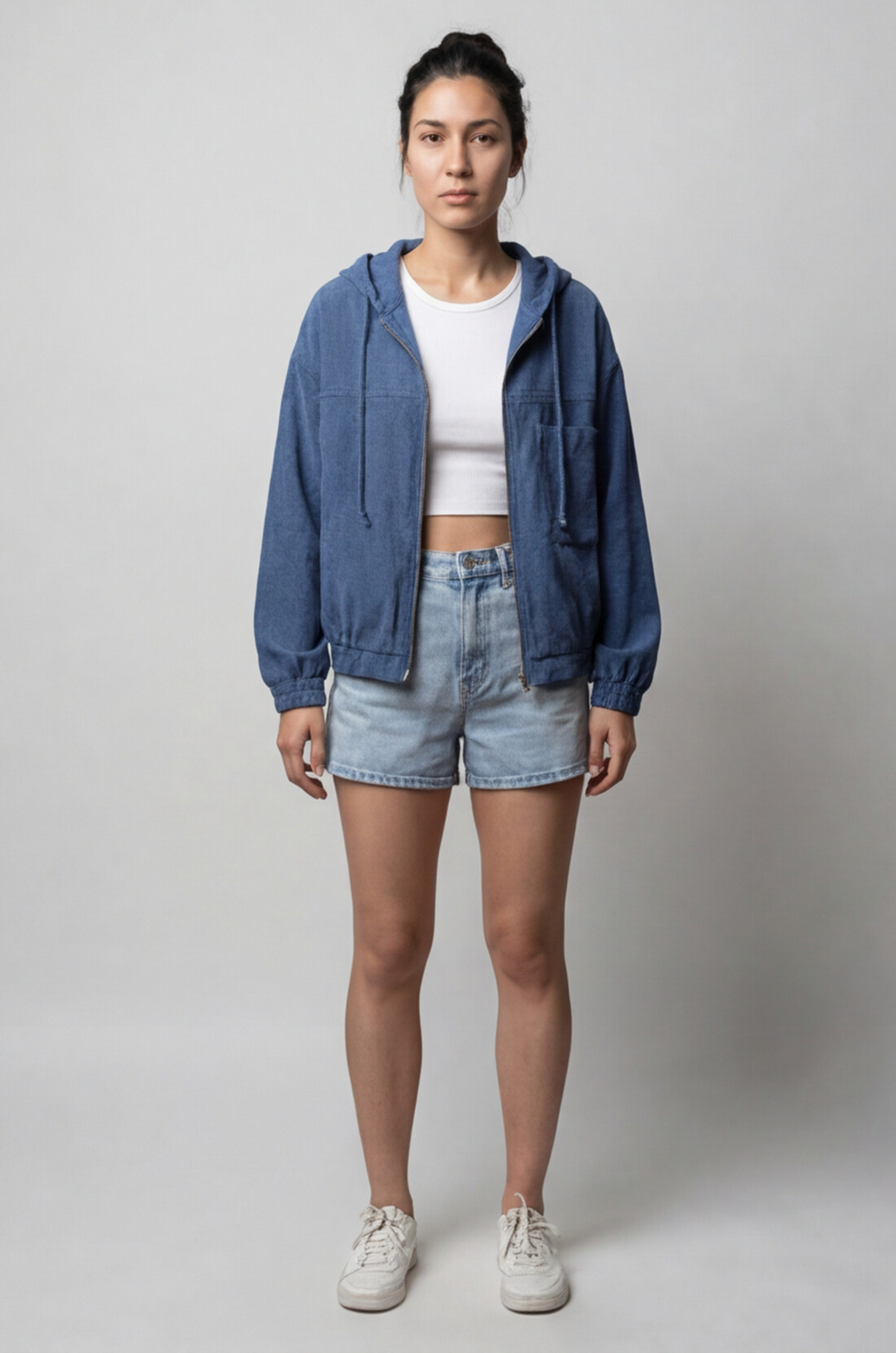 The Teal Corduroy Hooded Jacket