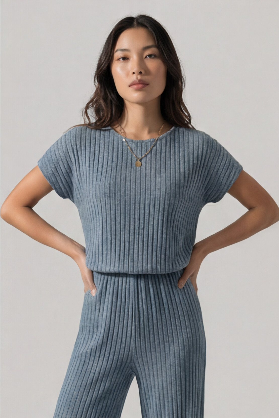 The Banff Ribbed Keyhole Jumpsuit