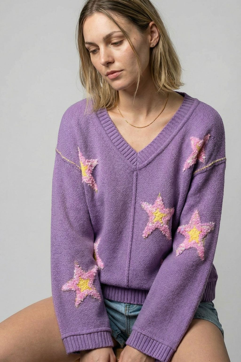 The Celestial Star Brushed Sweater