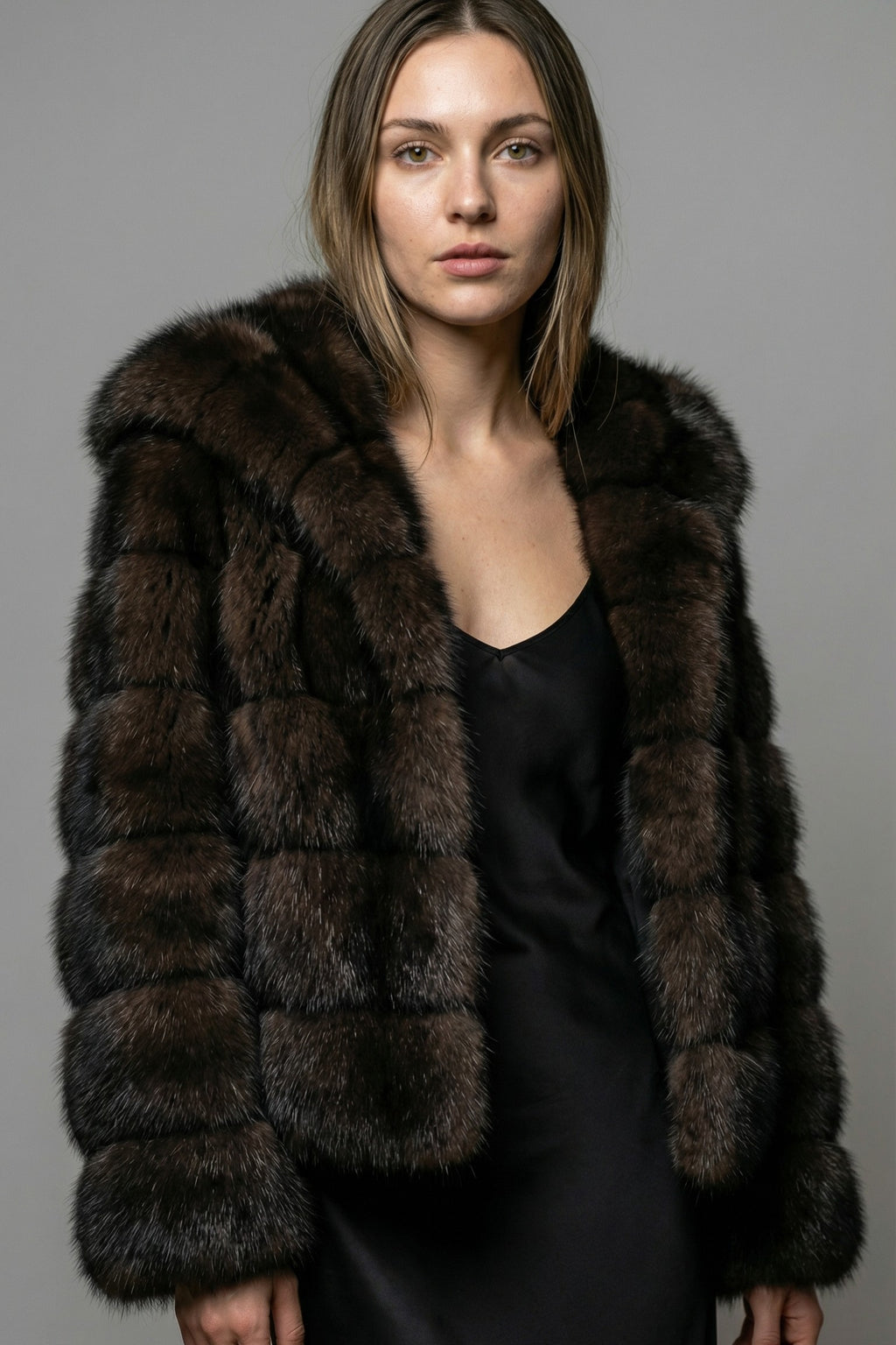 Noir Majesty Fur Coat