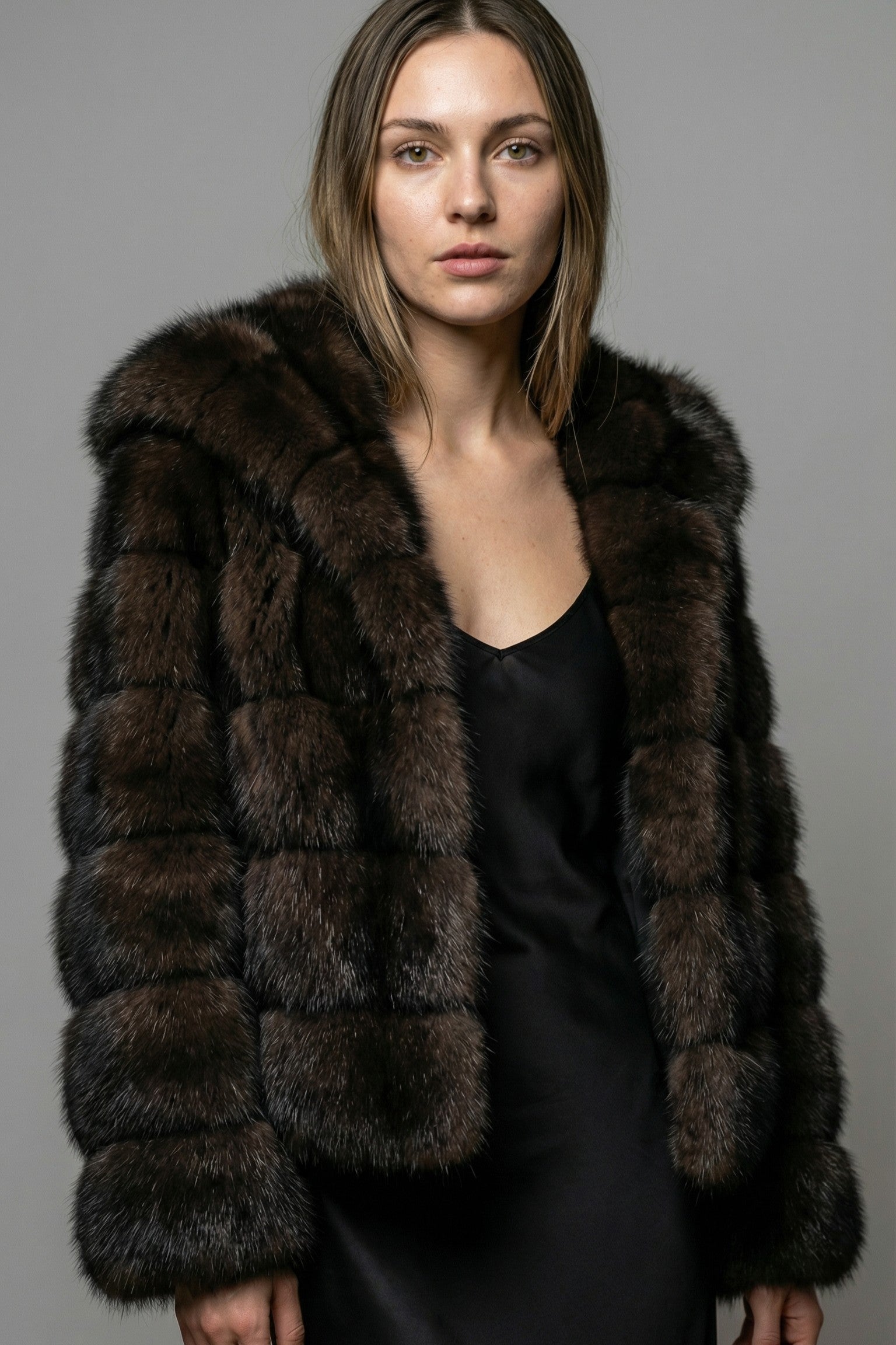 Noir Majesty Fur Coat