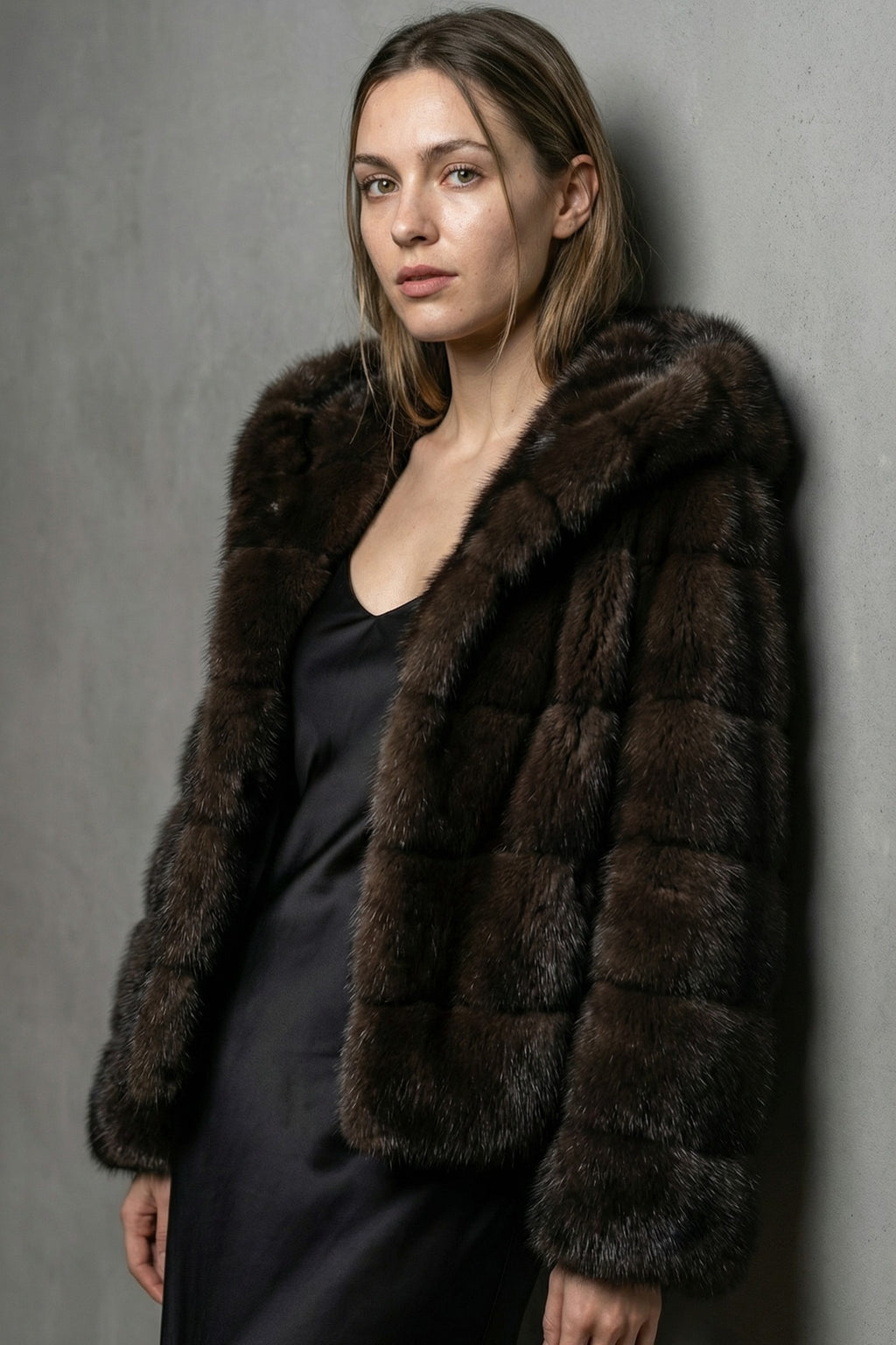 Noir Majesty Fur Coat