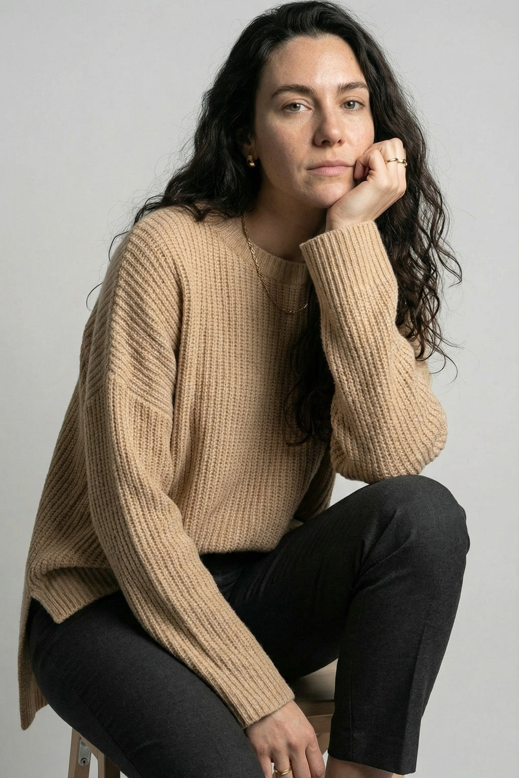 Slitlight Oversized Sweater