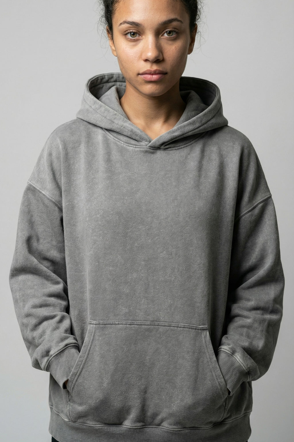 Faded Mist Cotton Hoodie