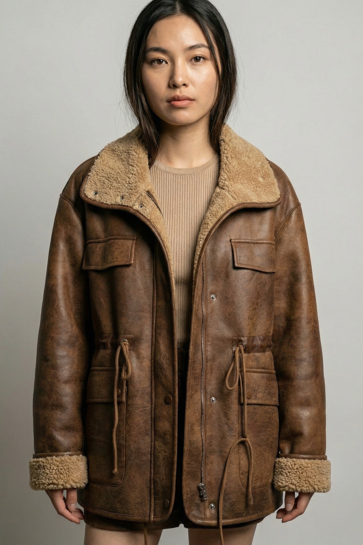 Frontier Lamb's Wool Aviator Jacket