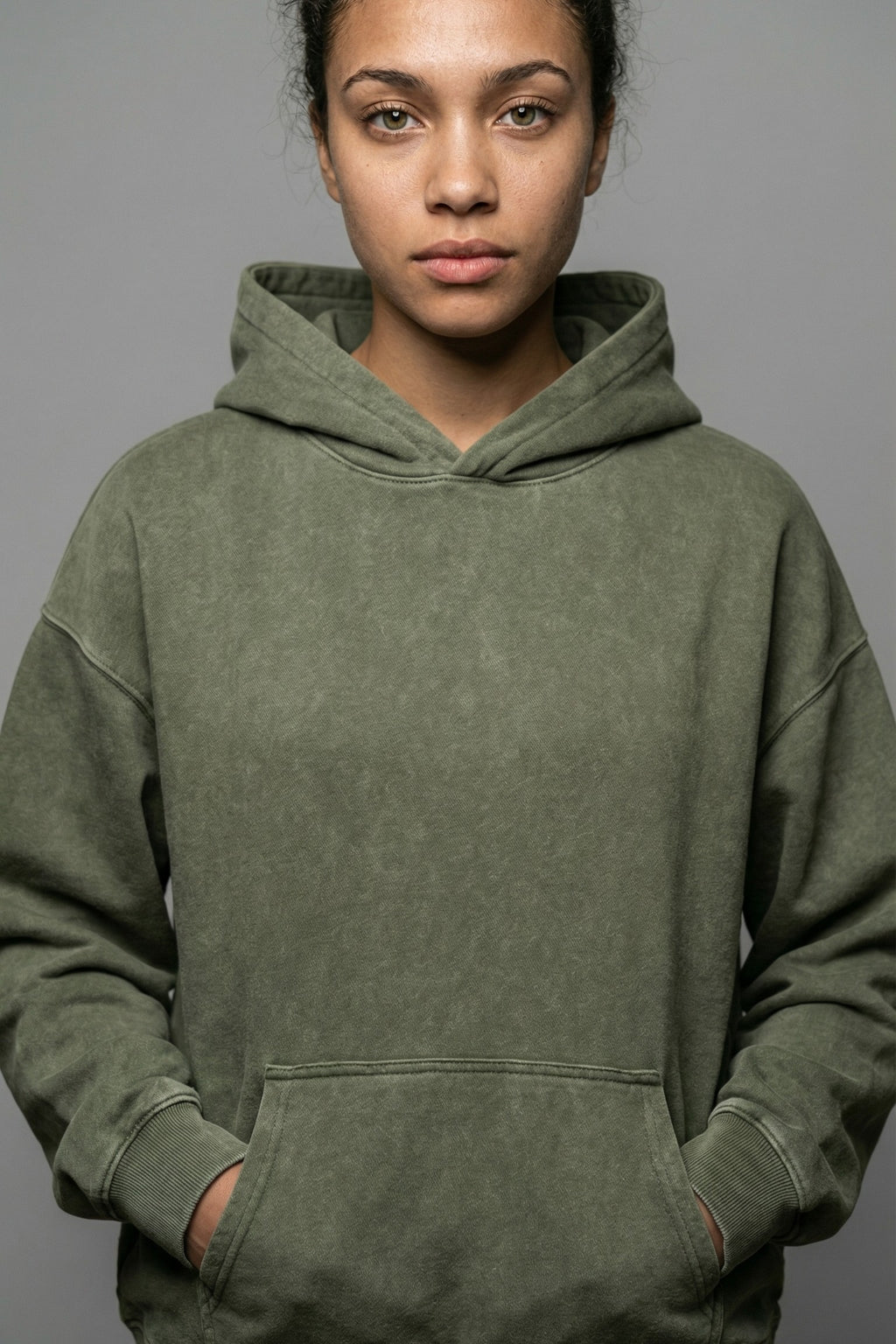 Faded Mist Cotton Hoodie