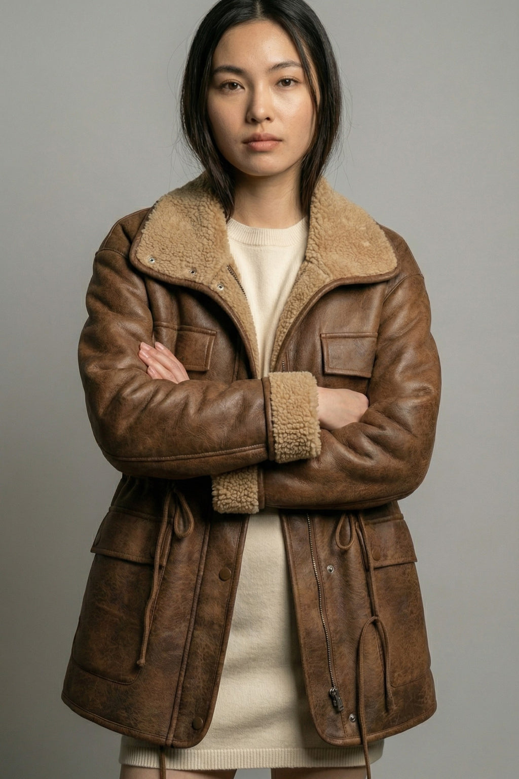 Frontier Lamb's Wool Aviator Jacket