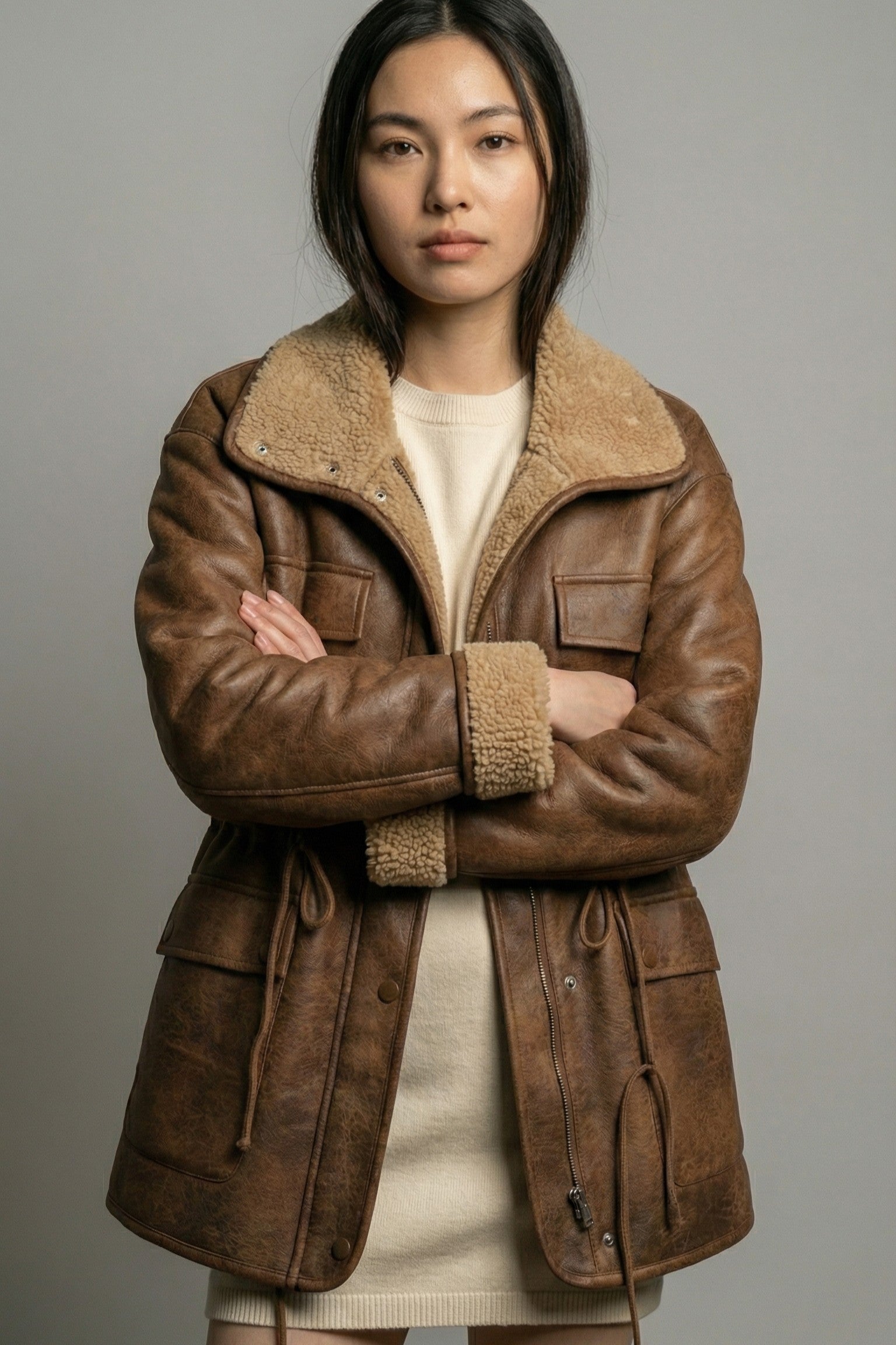 Frontier Lamb's Wool Aviator Jacket