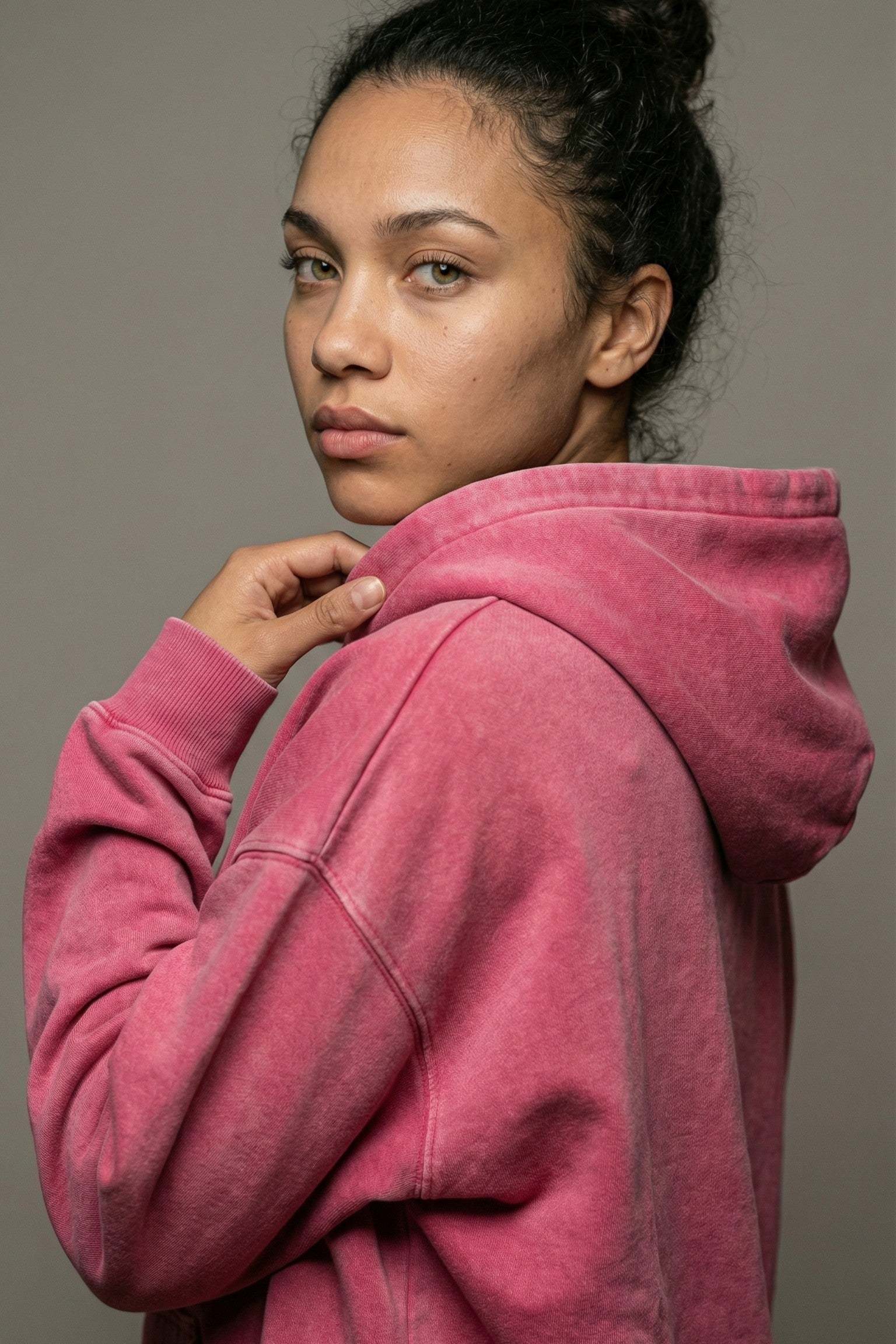 Faded Mist Cotton Hoodie