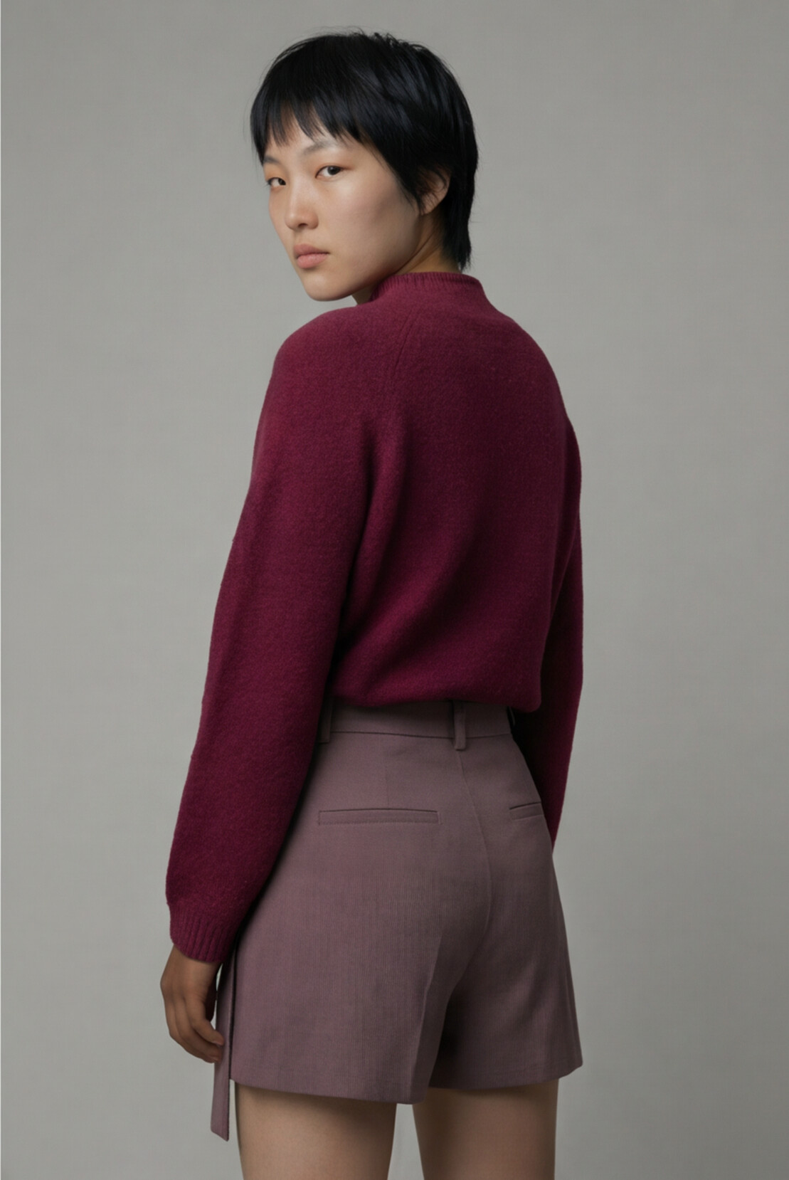 Crimsongrain Mock Neck Sweater