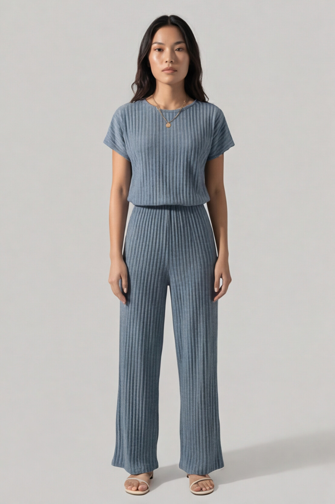 The Banff Ribbed Keyhole Jumpsuit