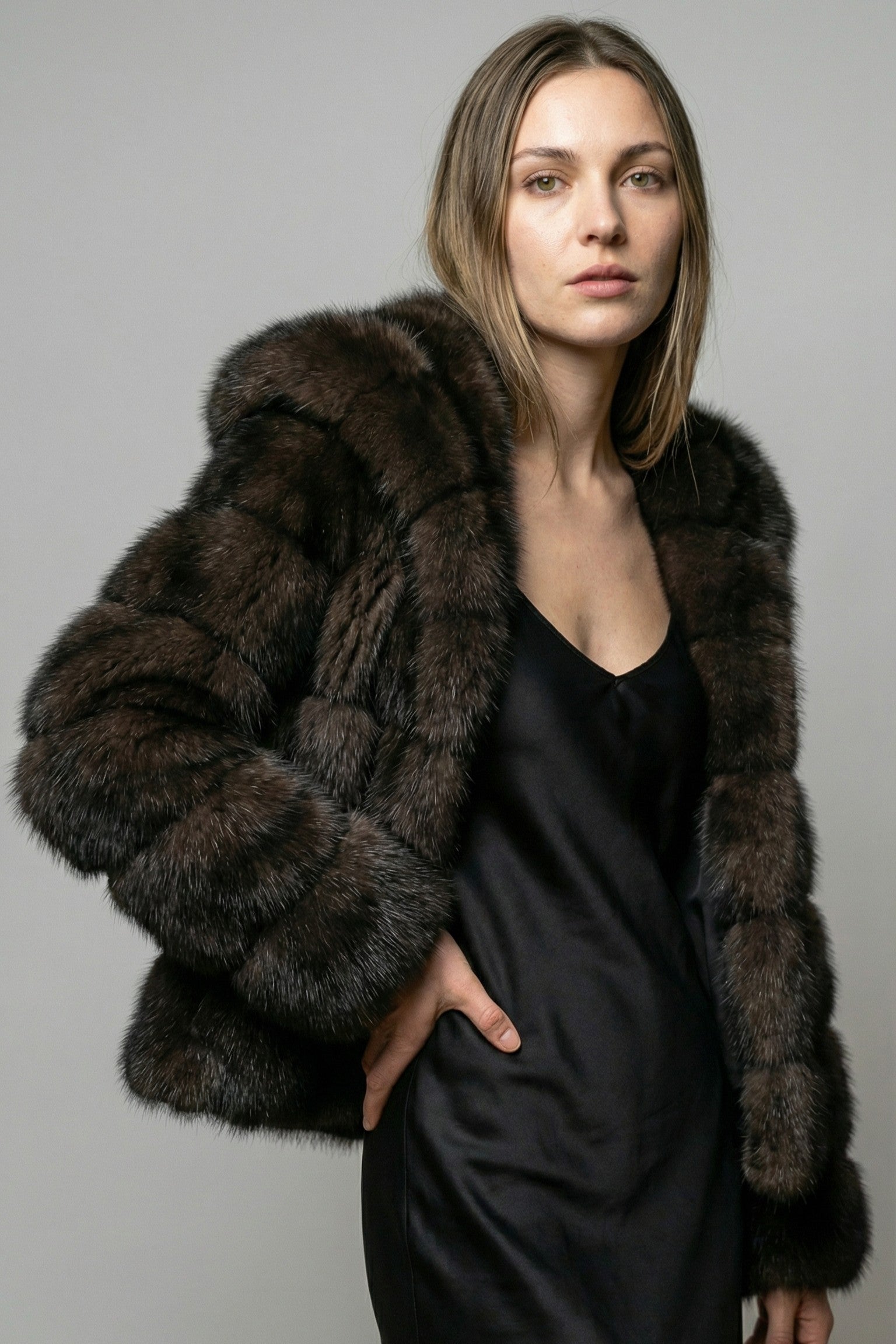 Noir Majesty Fur Coat