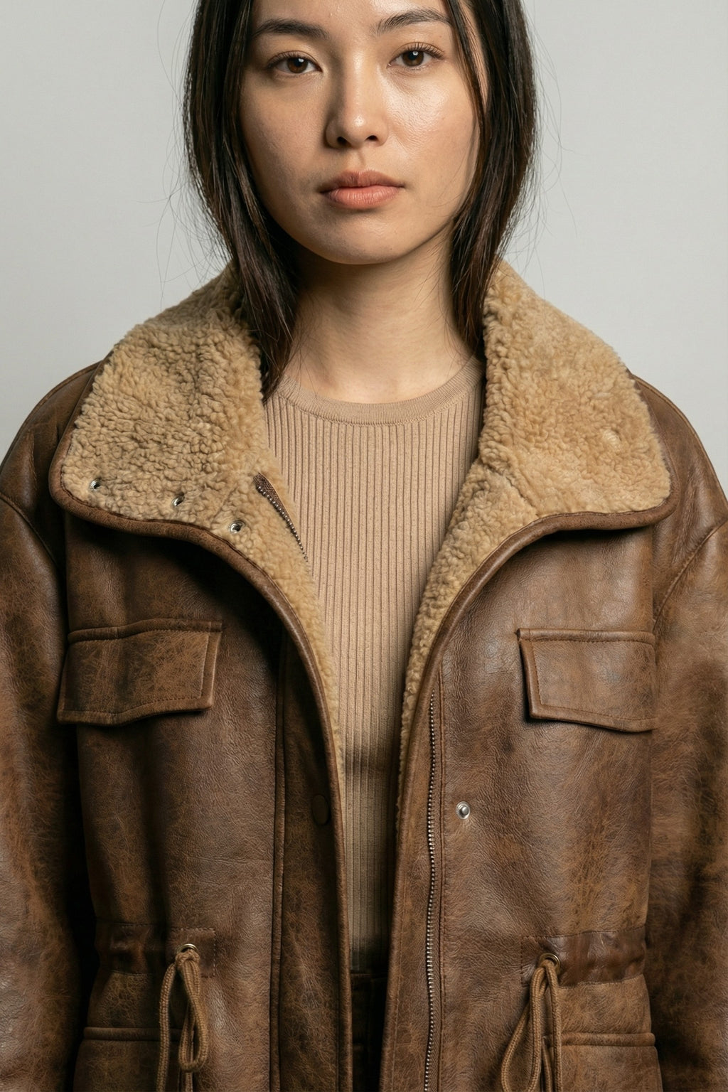 Frontier Lamb's Wool Aviator Jacket