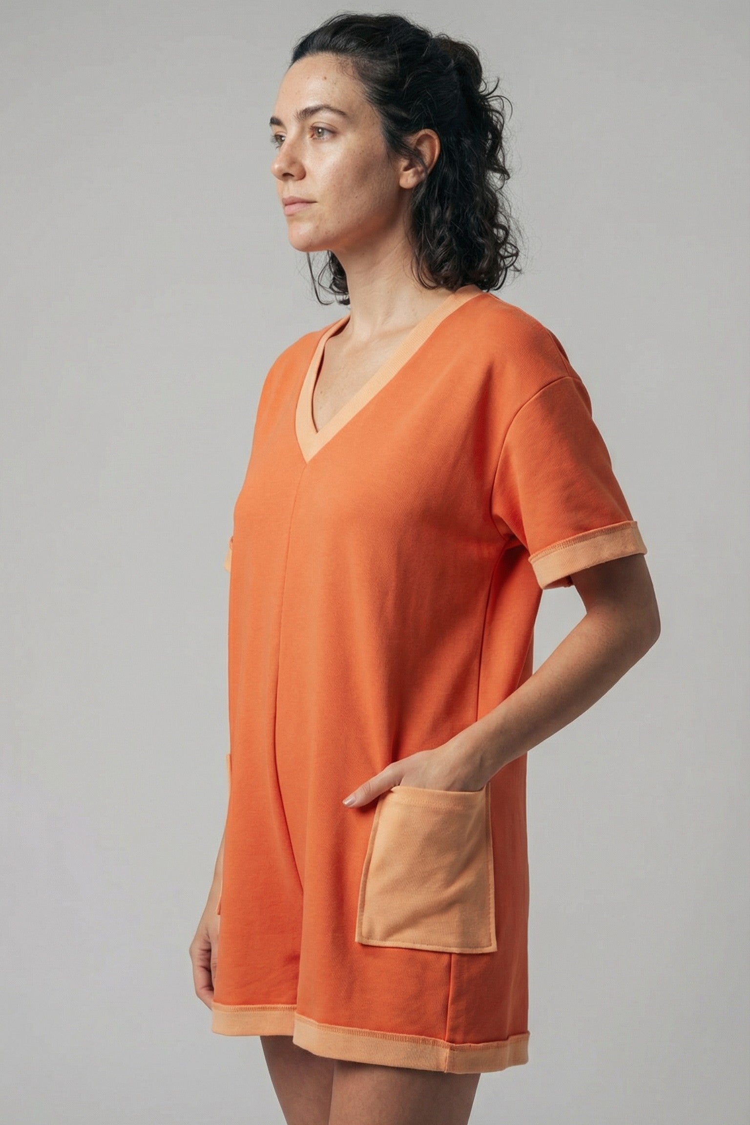 The Okanagan Two-Tone Utility Romper