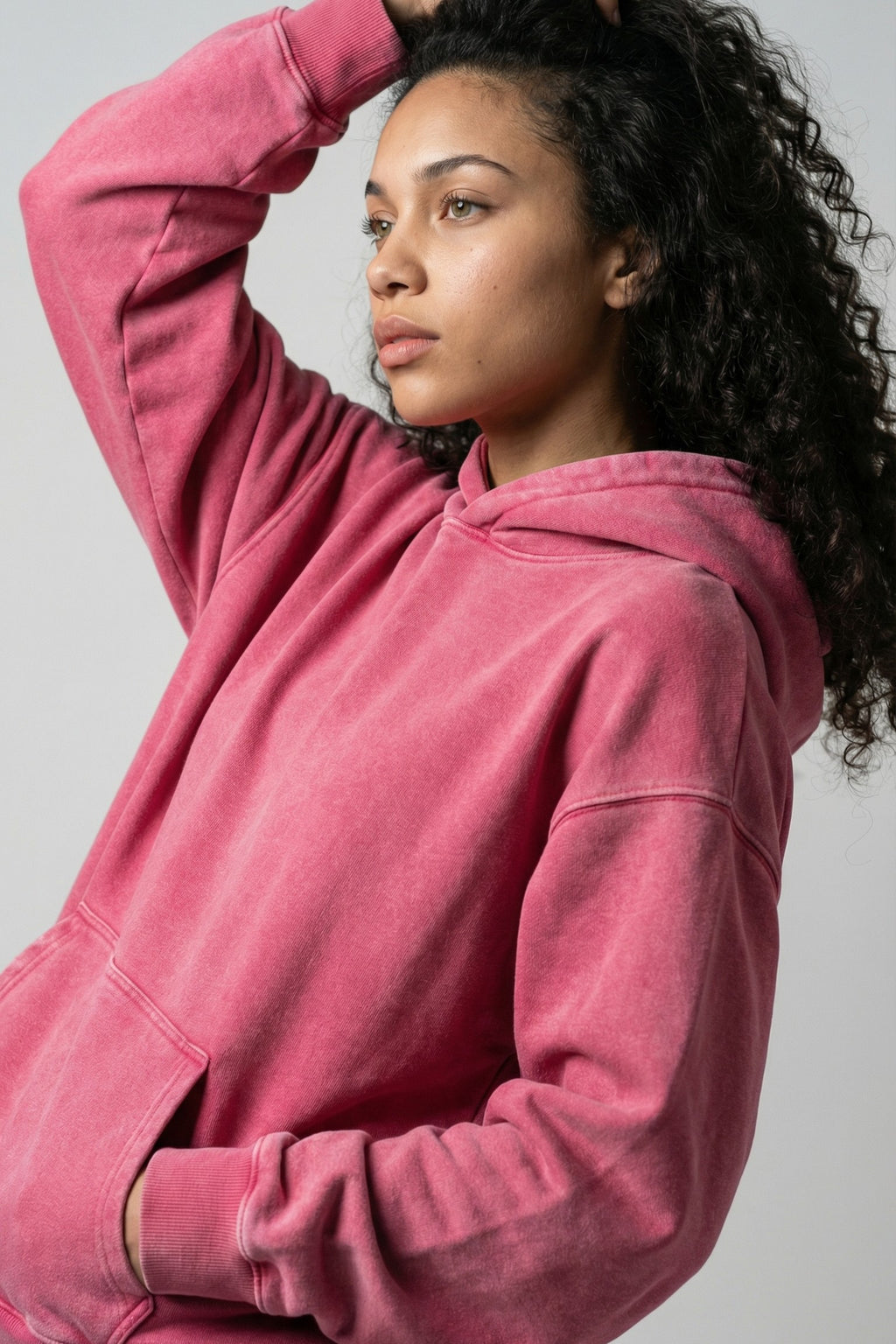 Faded Mist Cotton Hoodie