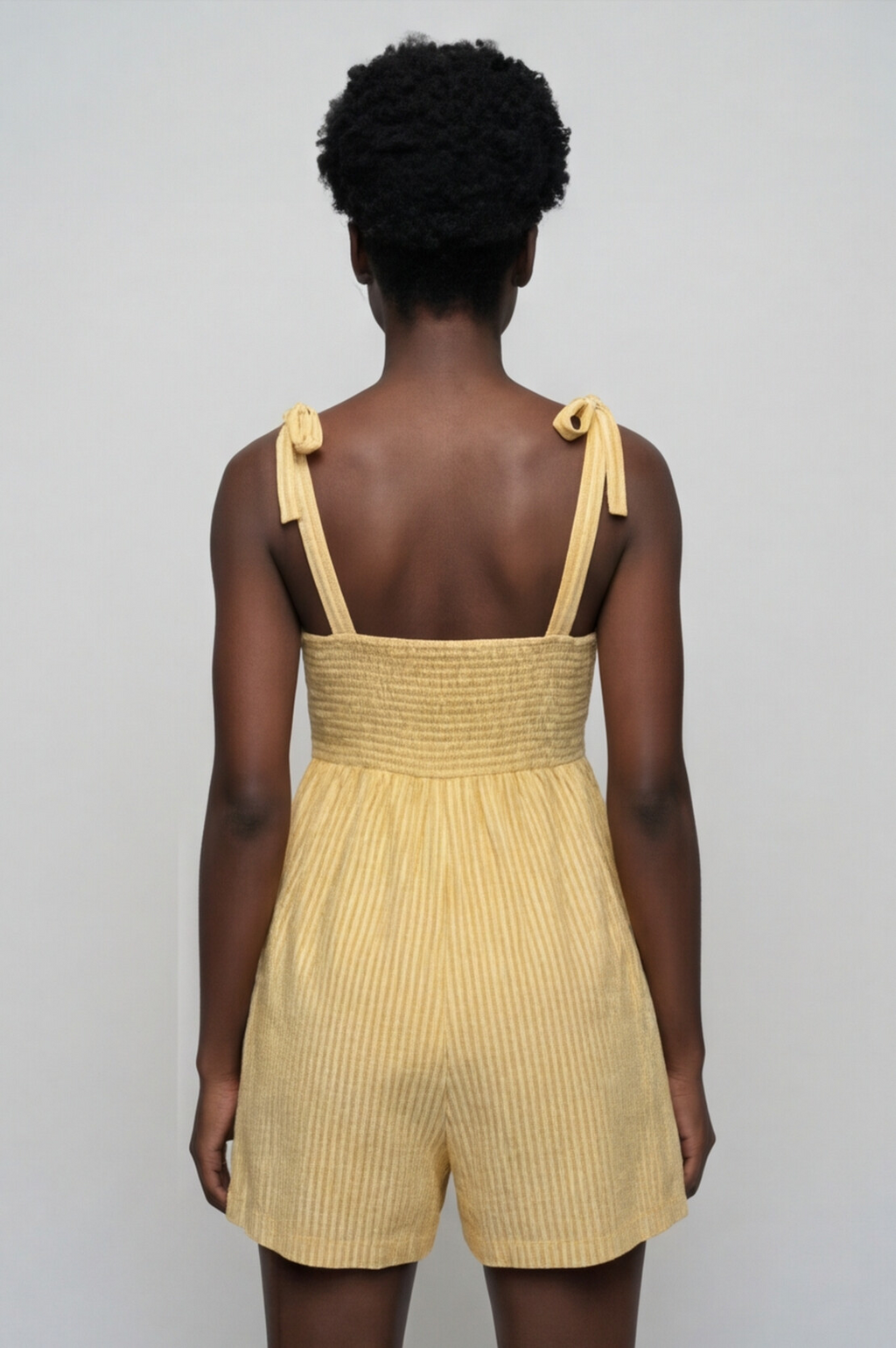 Sunbeam Stripes Bow-Tie Romper