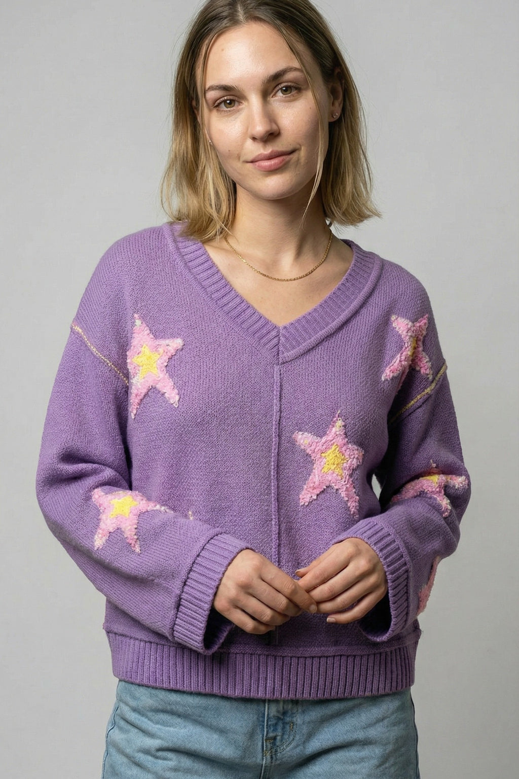 The Celestial Star Brushed Sweater