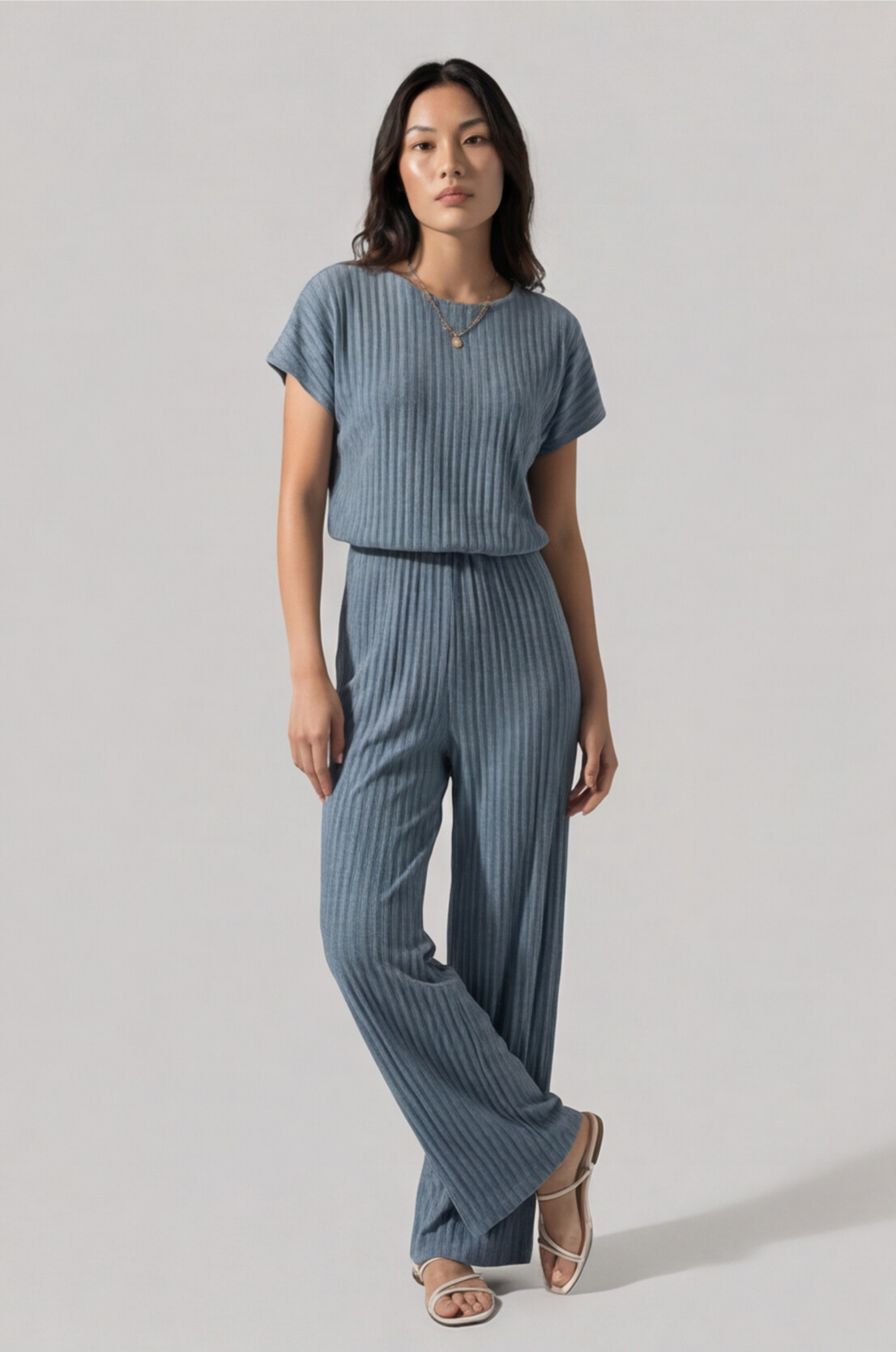 The Banff Ribbed Keyhole Jumpsuit