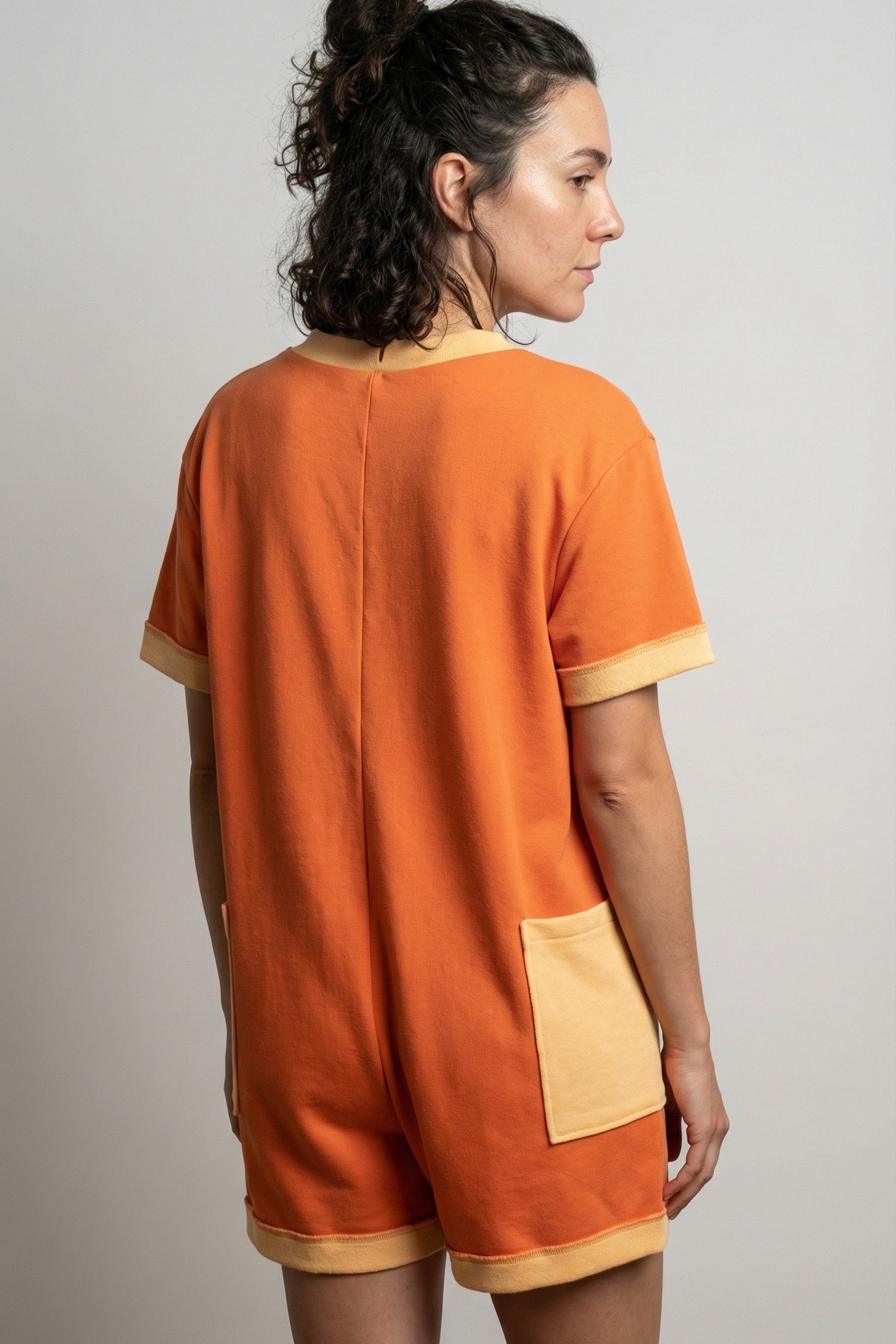 The Okanagan Two-Tone Utility Romper