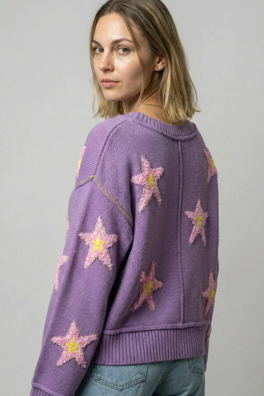 The Celestial Star Brushed Sweater