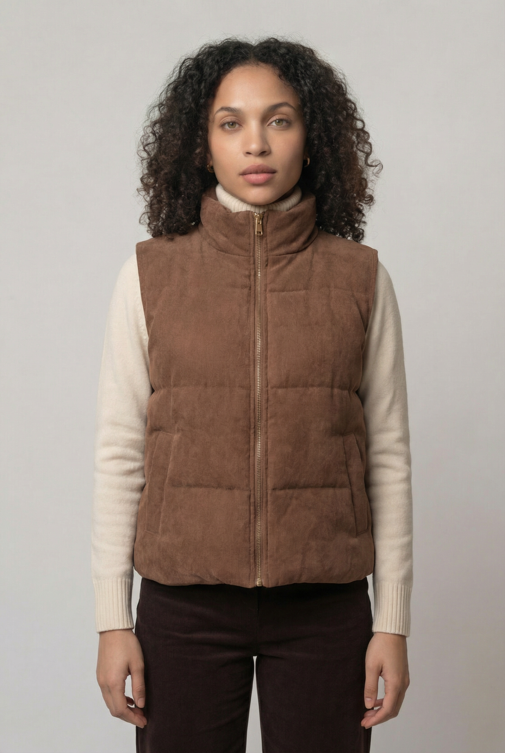The Aspen Corduroy Puffer Vest
