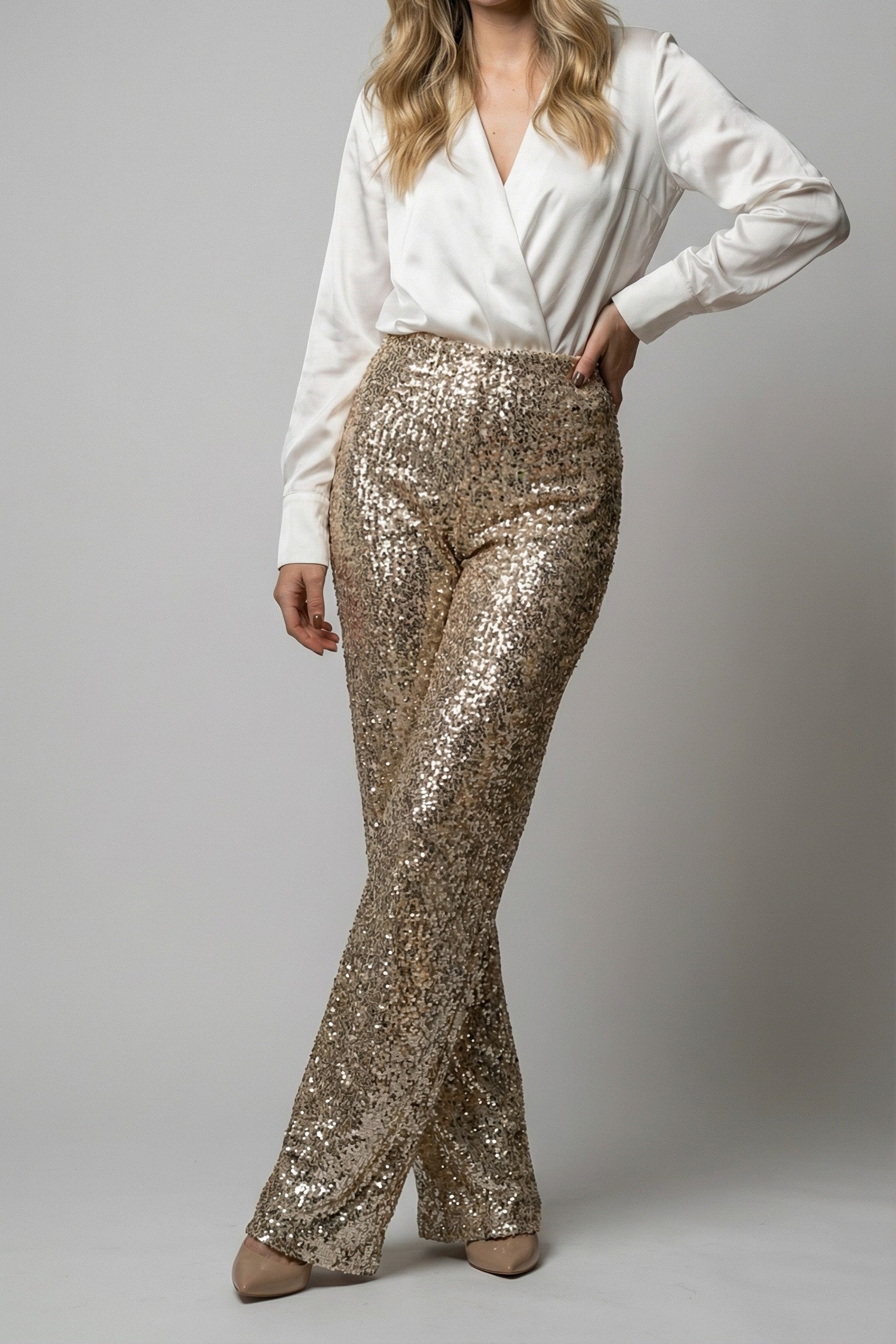 Midnight Glow Palazzo Pants